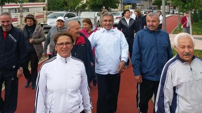CHP’liler Sabah Sporu Yaptı