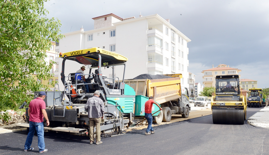 1 Haftada 3 Bin Ton Asfalt Serildi