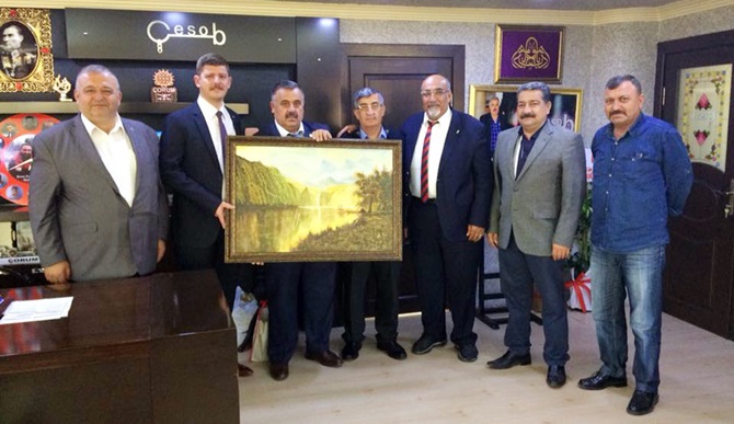 Giresun Birlik Başkanı Recep Gür’ü Kutladı