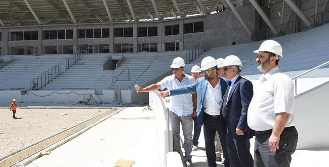Yeni Stadyum İnşaatını İncelediler