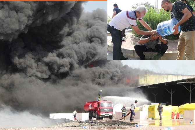 Çorumlu Hemşehrimizin Fabrikası Kül Oldu