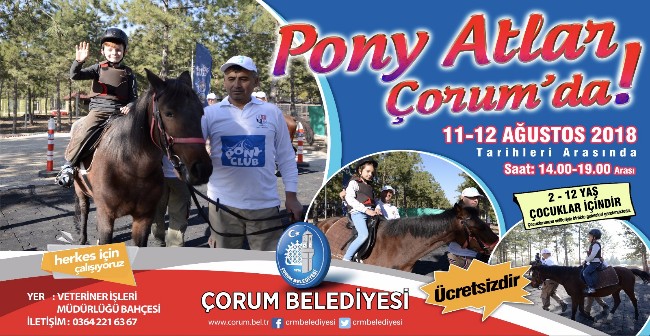 Pony Atlar Çorum’da