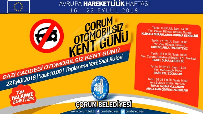 Cumartesi “Otomobilsiz Kent Günü”