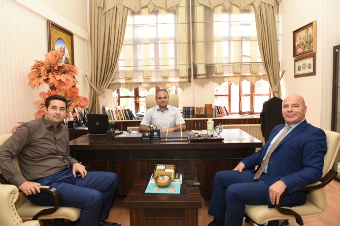 Özkan ve Gülenç’den Veda Ziyareti