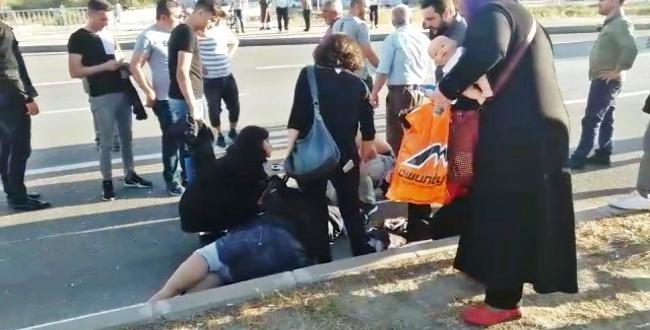 Otomobilin Çarptığı Kadın Ağır Yaralandı