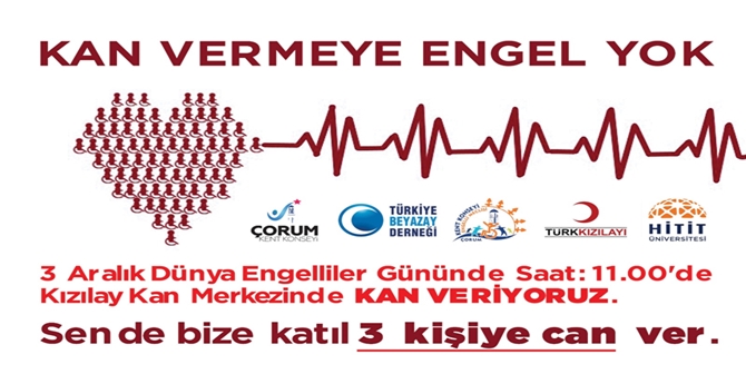 Engelliler Kan Bağışında Bulunacak