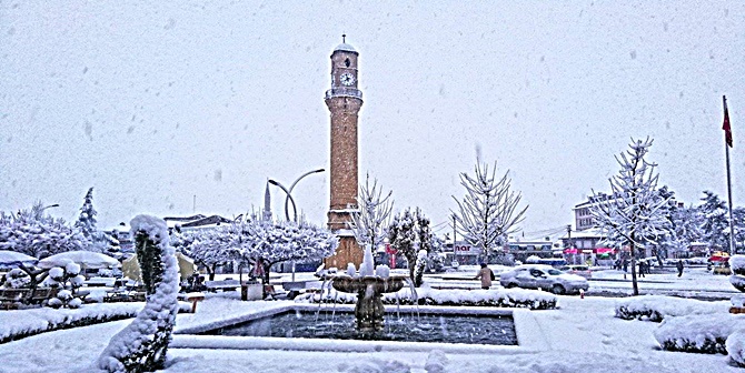 Çorum’a Yılın İlk Karı Yağdı