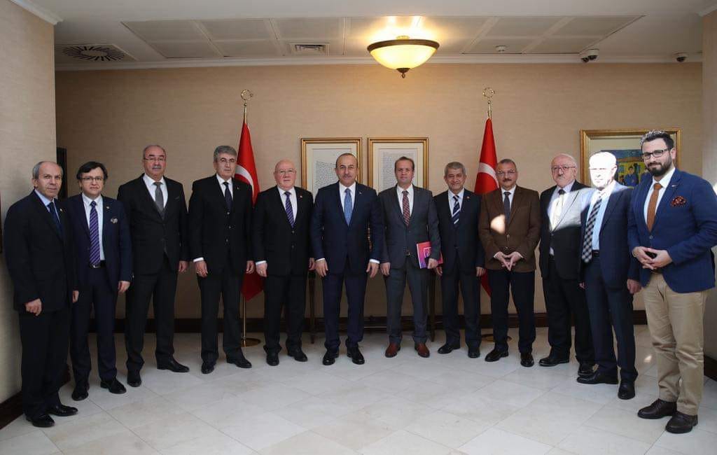 Dışişleri Bakanı Çavuşoğlu’nu Ziyaret Ettiler