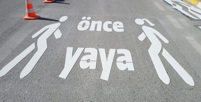 Çorum’da, “Önce Yaya” Figür Çalışması Yapıldı