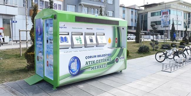Çorum’a Mobil Atık Getirme Merkezi
