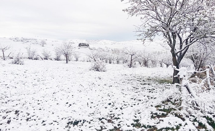 Sungurlu’ya Nisan Karı Yağdı