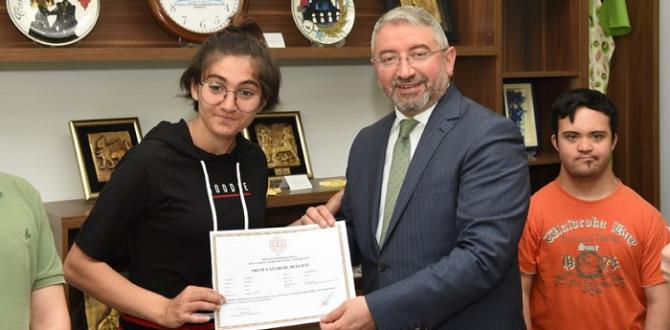Özel Öğrencilere Okuryazar Belgesi