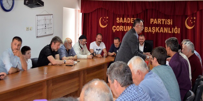 Saadet Partisi Çorum Teşkilatı Bayramlaştı