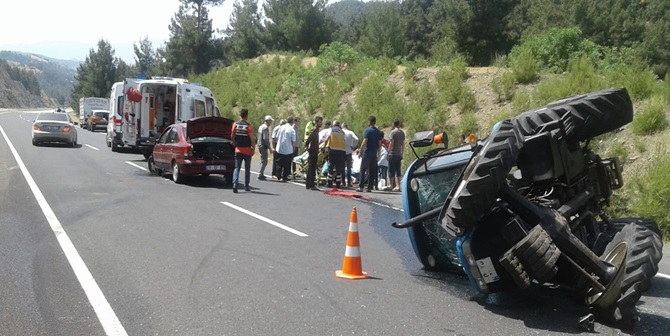 Çorumlu Aile Kahramanmaraş’ta Kaza Yaptı