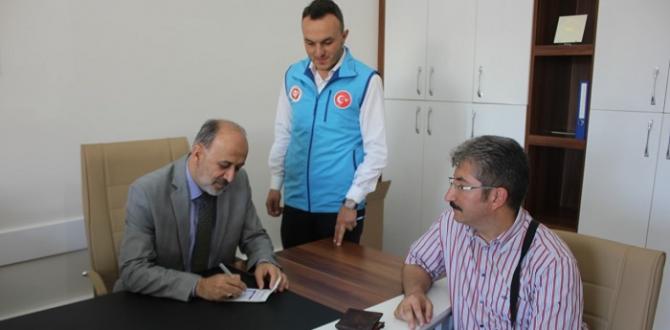 İlk Kurban Bağışı Alındı