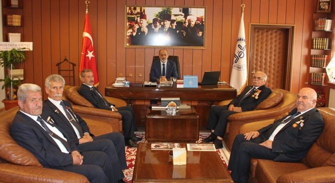 Muharip Gazilerden, İl Müftüsüne Ziyaret