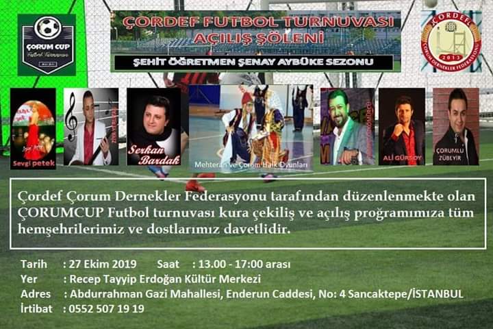 ÇORDEF Futbol Turnuvası Düzenliyor