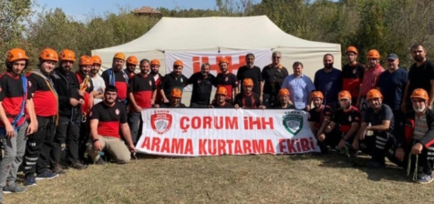 Çorum’da Zorlu Arama Kurtarma Eğitimi