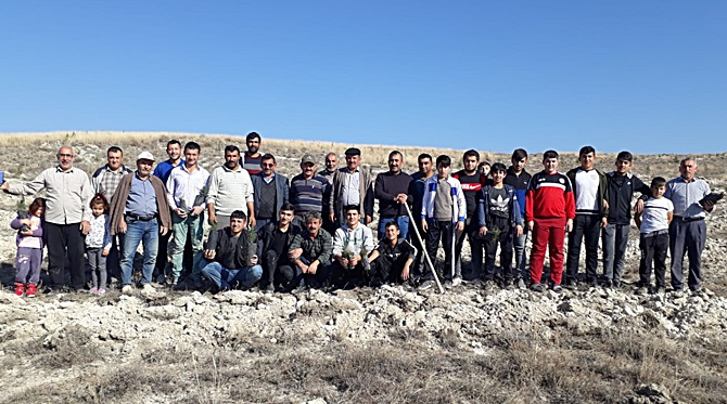 Üyük Köyü’nde 700 Fidan Dikildi