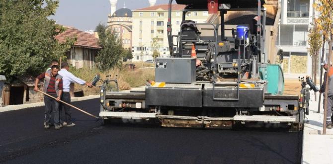 50 Bin Tona Yakın Asfalt Serildi