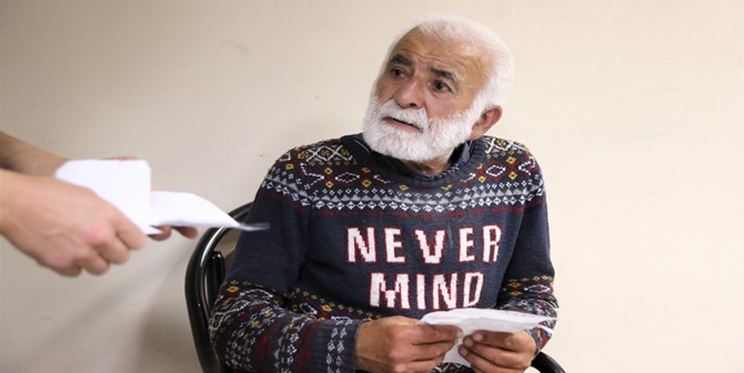 Çorum’dan Sivas’a Dilenmeye Gitti