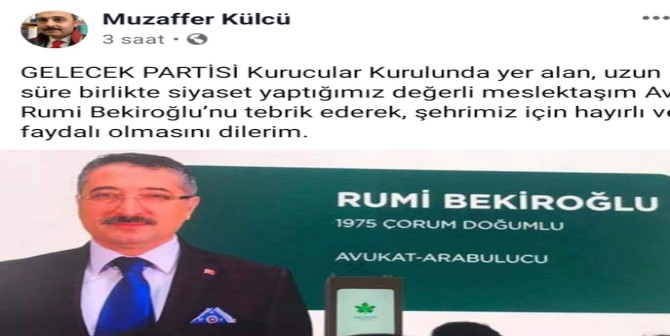 Külcü, Bekiroğlu’nu Tebrik Etti