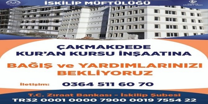 Çakmak Dede Kur’an Kursu İnşaatında Sona Doğru