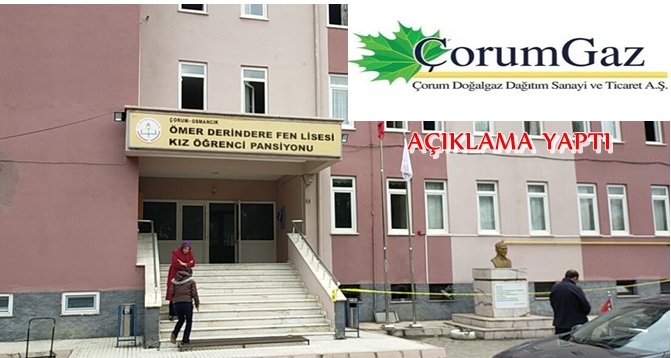 Çorumgaz’dan Açıklama Geldi