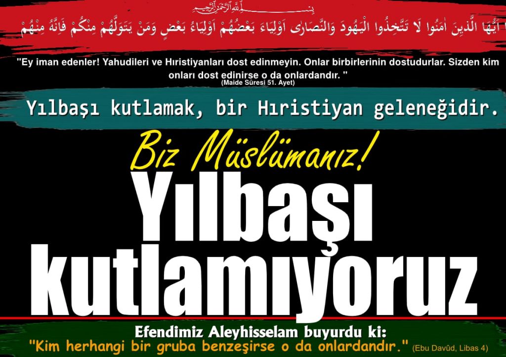 Biz Yılbaşı Kutlamıyoruz