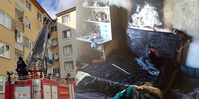 Şarj Yangınını İtfaiye Söndürdü