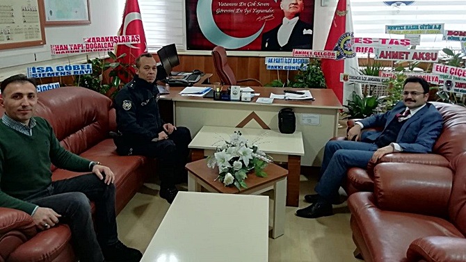 Kaymakam’dan Emniyet Müdürüne Ziyaret