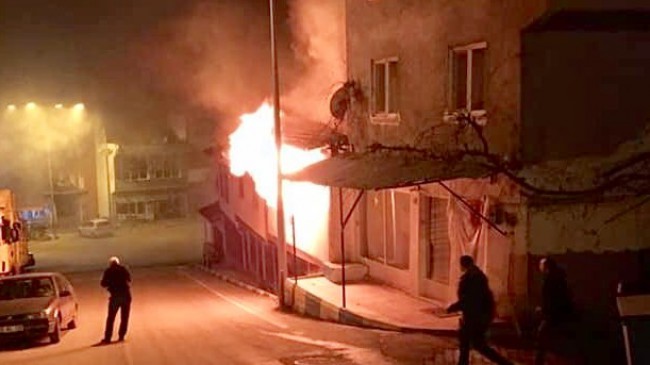 Oğuzlar’da Çıkan Yangın Korkuttu