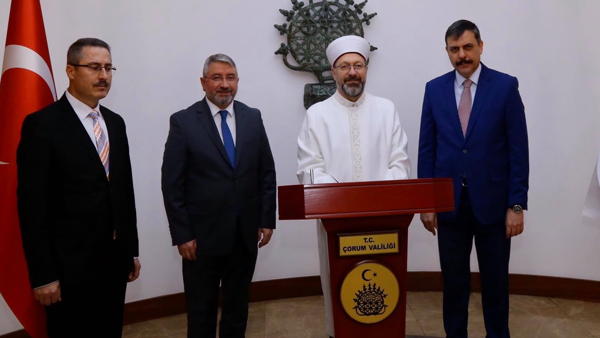 Ali Erbaş Çorum’a Geldi