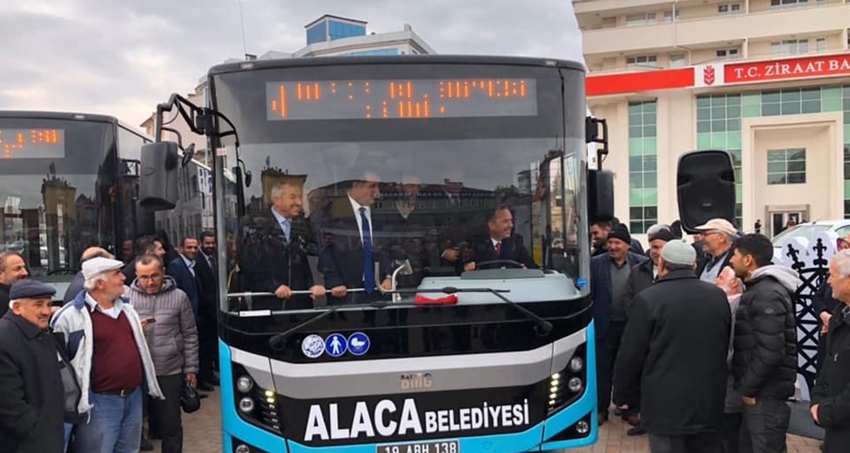 Alaca’ya 1 Milyonluk 2 Otobüs
