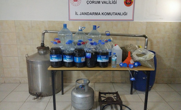 Çorum’da Kaçak İçki Operasyonu