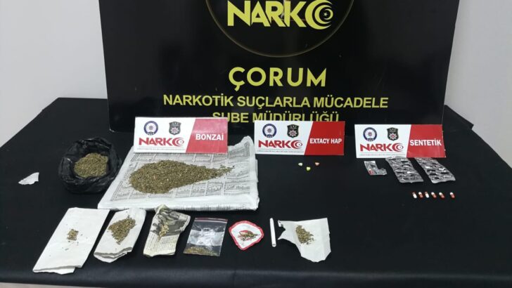 Çorum’da Uyuşturucu Operasyonu