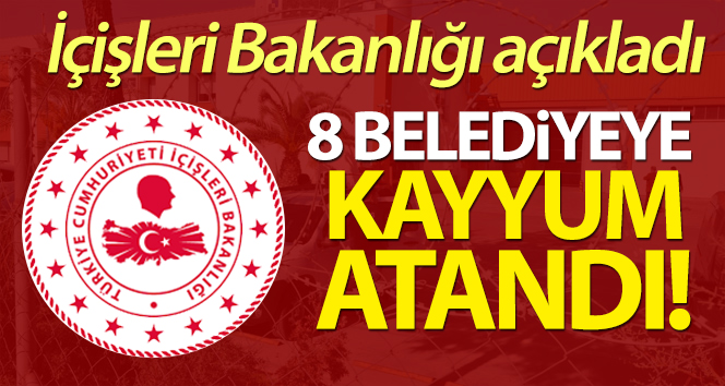 8 Belediyeye Kayyum Atandı