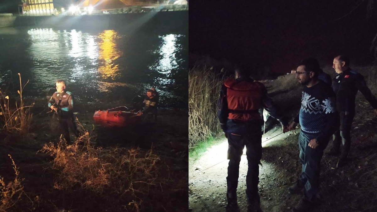 Balık Tuttukları Nehirde Mahsur Kaldılar