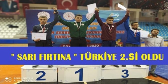 “Sarı Fırtına” Türkiye 2.incisi Oldu