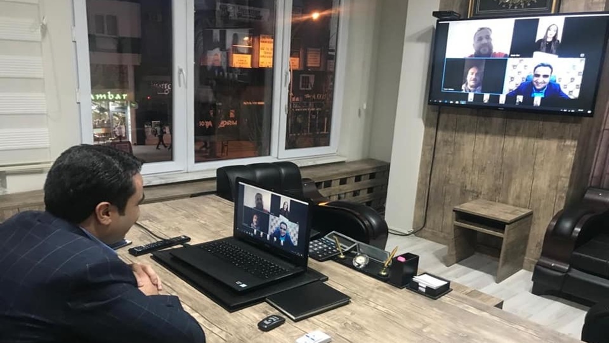 Merkez İlçe Toplantısını Telekonferansla Yaptı