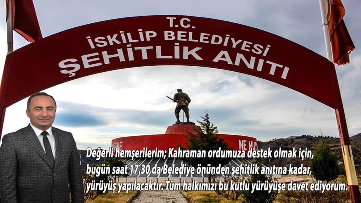 Başkan Sülük’ten Yürüyüşe Davet