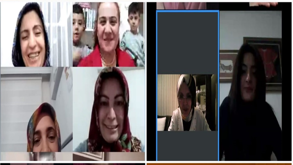 AK Kadınlar Telekonferansla Biraraya Geldi