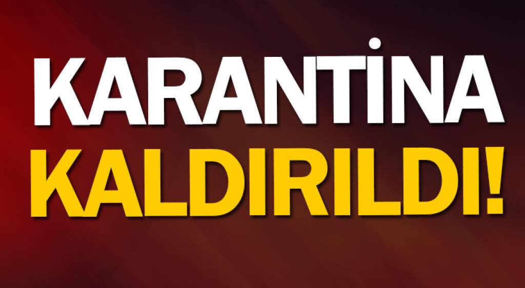Bekişler Köyü’nde Karantina Kaldırıldı