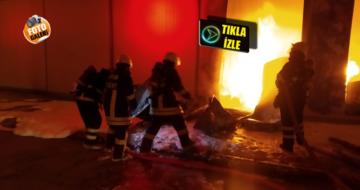 Çorum’da Marangoz Atölyesi Alev Alev Yandı