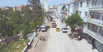 Sungurlu’da Trafiği Rahatlatan Yol Çalışması