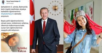 Cumhurbaşkanından Aybüke İçin Anlamlı Paylaşım