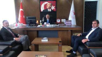 Tahtasız ve Alanbay’dan Tarım Müdürü Sarı’ya Ziyaret