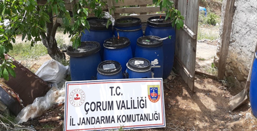 Çorum’da Kaçak İçki Operasyonu