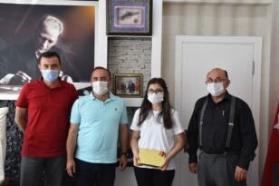 Başkan Sülük, Ceren Kılıç’ı Ödüllendirdi