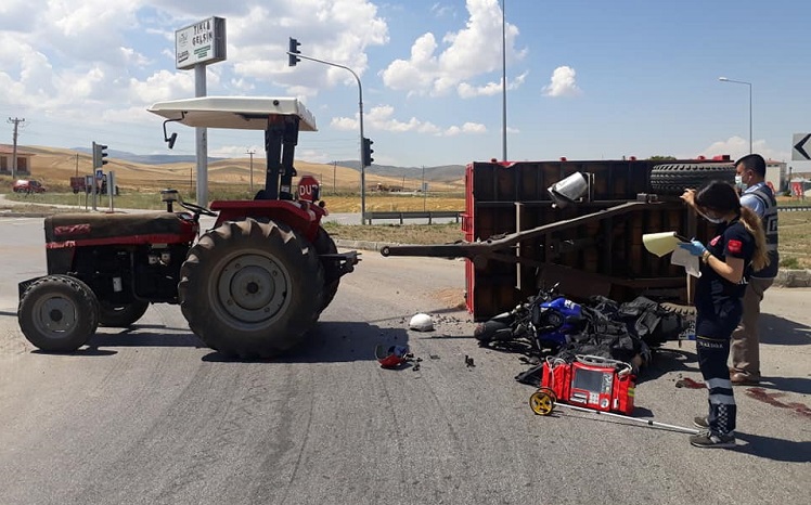 Çorum’da Feci Traktör Kazası